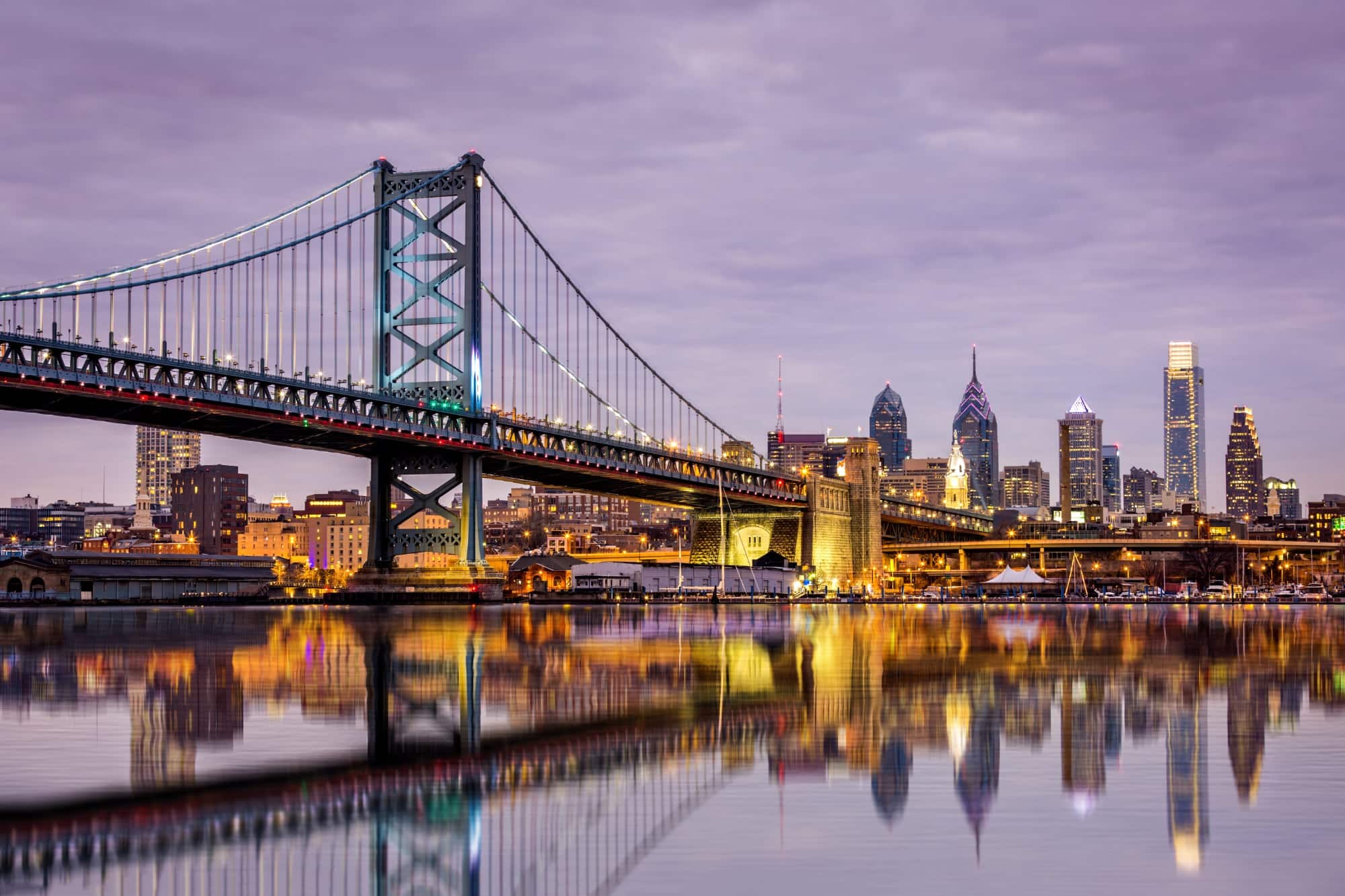 Ben Franklin Bridge in Philidelphia Ben Franklin Bridge in Philidelphia