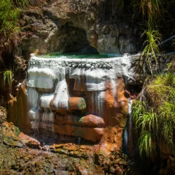 Dominica hot springs tub