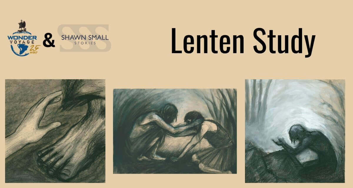 Image featuring original artwork from The Via Crucis by Shawn Small