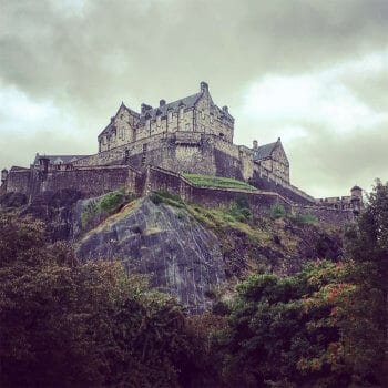 Image of castle on the Borders Abbeys Way in Scotland