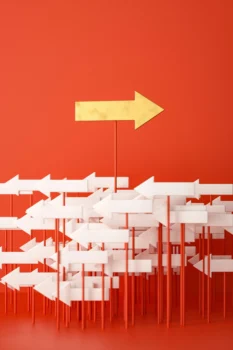 image of arrows pointing in different directions