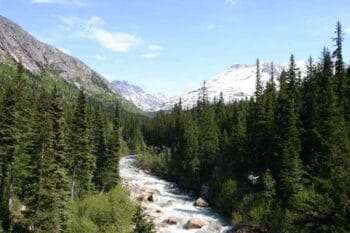 image of river in Alaska for blog post about transformative global travel