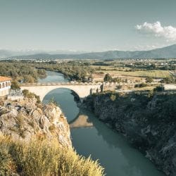 Kosovo Vjosa River Bridge